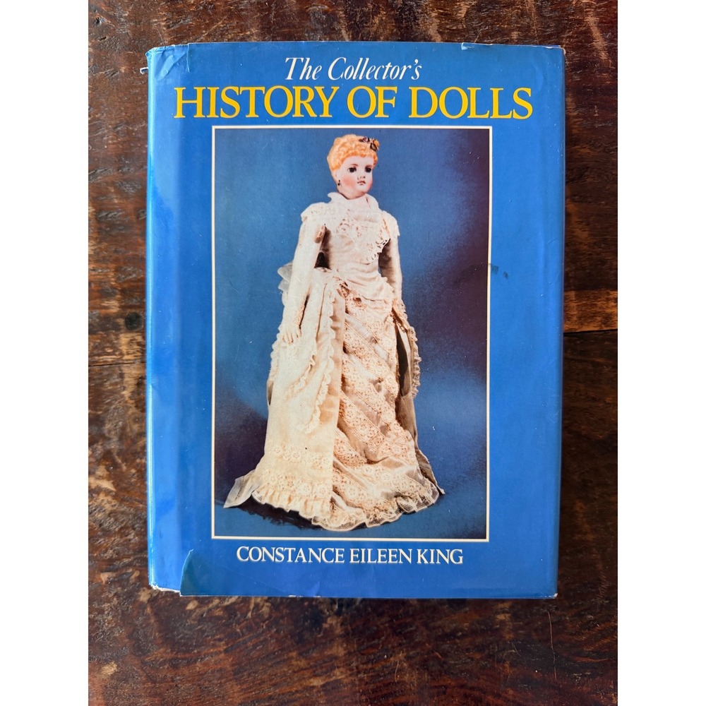 Bonanza Books The Collector's History of Dolls Hardcover Blue Good Reference Toy